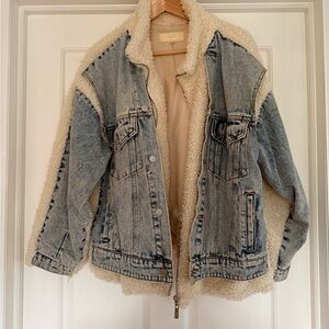 Blank NYC Cream Sherpa Jacket